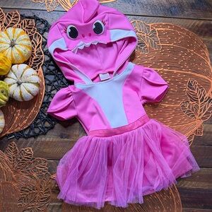 Pink Baby Shark Kids Costume 2T